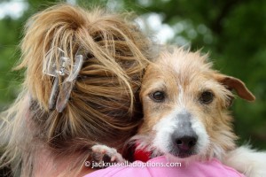 Mama Donna hugging Sadie