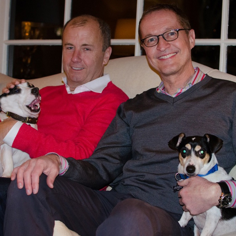 Jeff and Bill with Casper and Pebbles