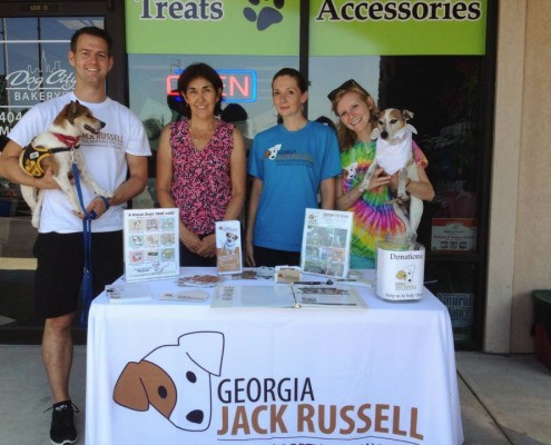 Team Russell with Marcia, Dog City Bakery owner and a lovely woman