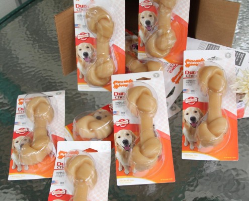 Many generous companies like Nylabone will donate to us. We just need ot find them - and find someone with time to write them.