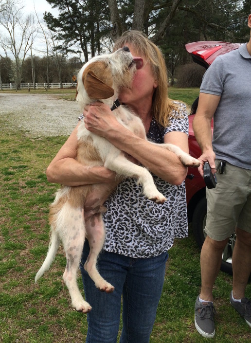 Joey saying goodbye to Mama Donna