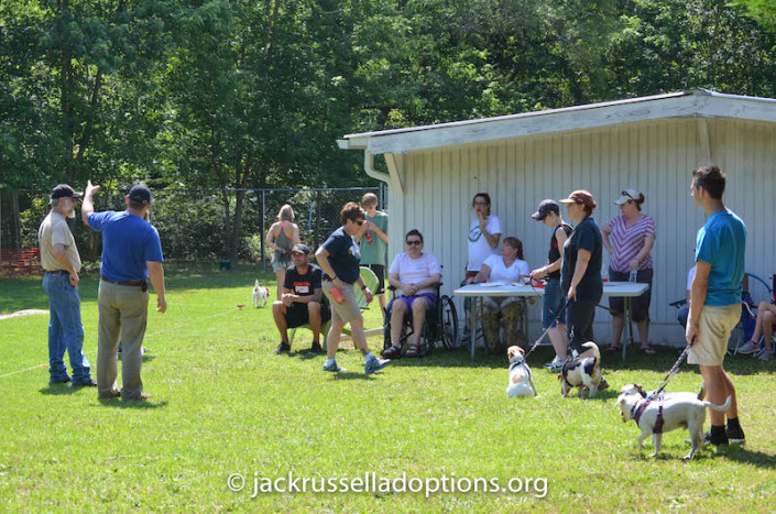 Getting instructions from club president Juston Thompson.