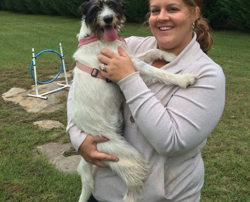 Mama Mia and her mama Jenna on adoption day!