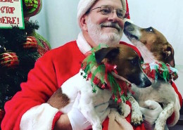 Mark and Penny with Santa