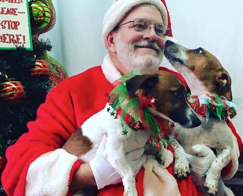 Mark and Penny with Santa