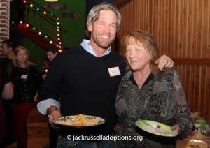 Donna with long-time supporter Sean Stripling at Saturday's party